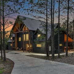 NEW! Modern Cabin - Hot Tub & Fire Pit - Sleeps 6!